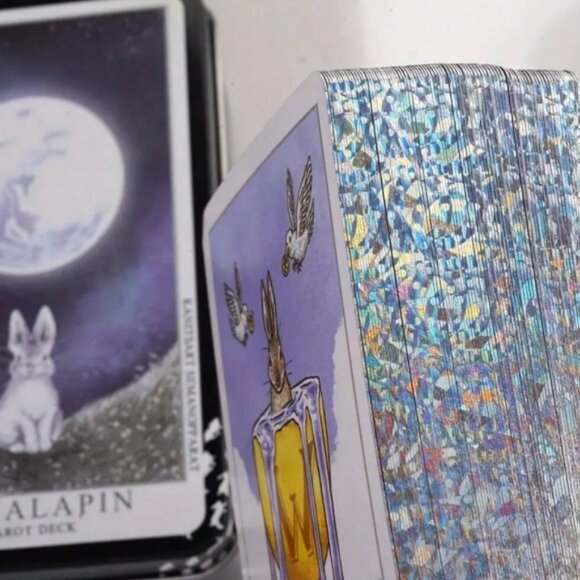 Lunalapin Tarot Deck Rare with Bonus Collectible Storage Tin NWT - Picture 6 of 6